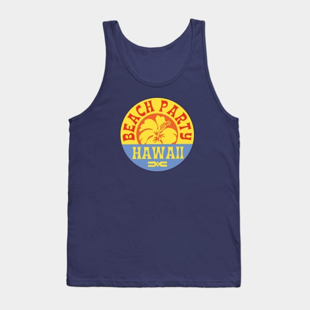 Beach Party Hawaii Tank Top by Wintrly